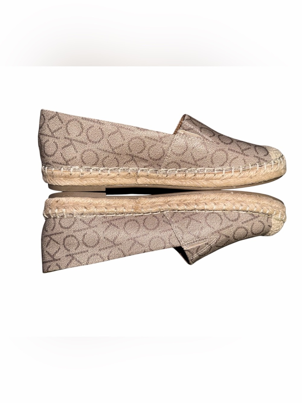 Calvin Klein Espadrilles Flats Monogram 
Size 8.5 NWOT